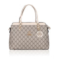 Generic Women's Faux Leather Printed Handbag (Beige)